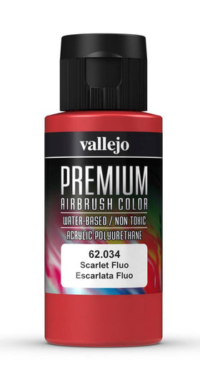 Vallejo : Premium Airbrush Paint : 60ml : Rose Fluorescent