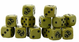 US Marine Corps D6 Dice (16)