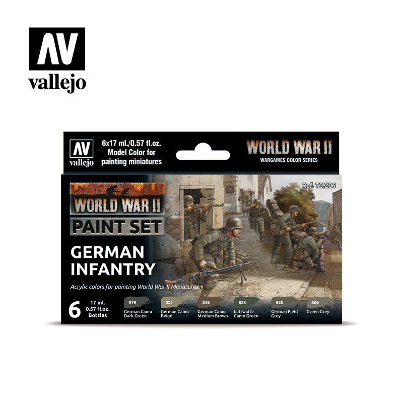 WWII German Infantry - Vallejo Paint Set